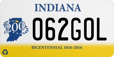 IN license plate 062GOL