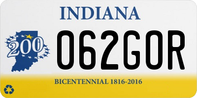 IN license plate 062GOR