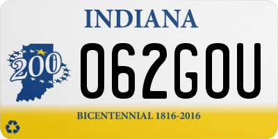 IN license plate 062GOU