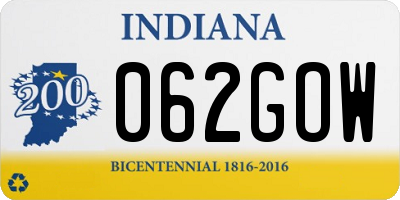 IN license plate 062GOW