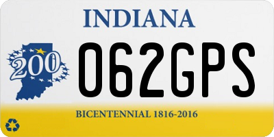 IN license plate 062GPS