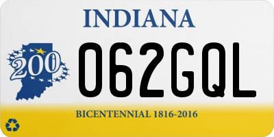 IN license plate 062GQL