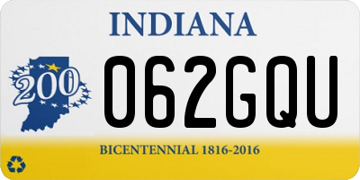 IN license plate 062GQU