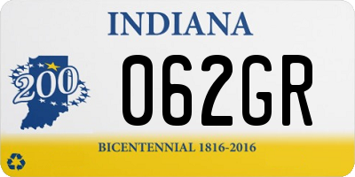 IN license plate 062GR