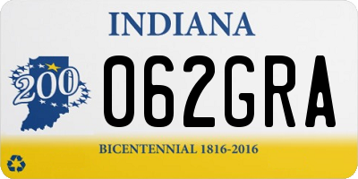 IN license plate 062GRA