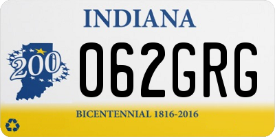 IN license plate 062GRG