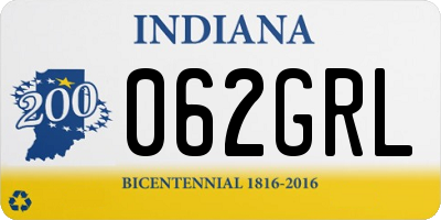 IN license plate 062GRL