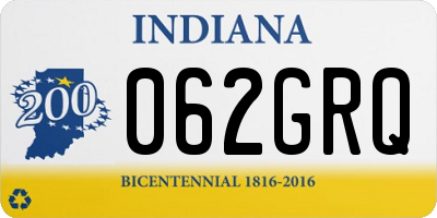 IN license plate 062GRQ