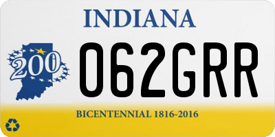 IN license plate 062GRR
