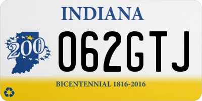 IN license plate 062GTJ