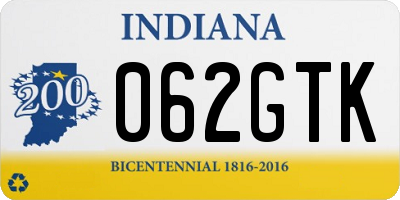 IN license plate 062GTK