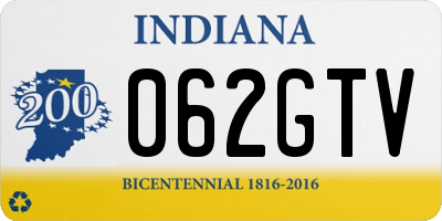 IN license plate 062GTV