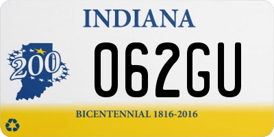 IN license plate 062GU