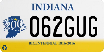 IN license plate 062GUG