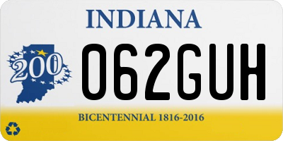 IN license plate 062GUH