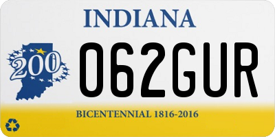 IN license plate 062GUR