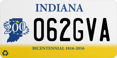 IN license plate 062GVA