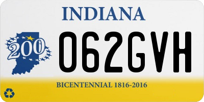 IN license plate 062GVH