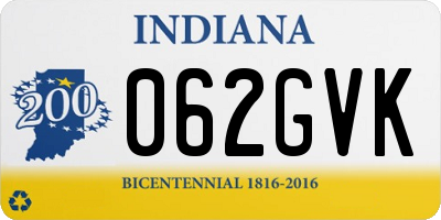 IN license plate 062GVK