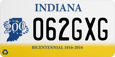 IN license plate 062GXG