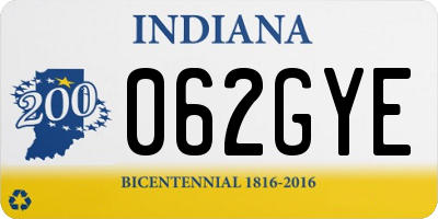 IN license plate 062GYE