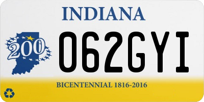 IN license plate 062GYI