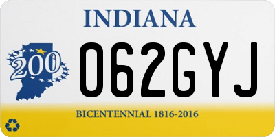 IN license plate 062GYJ