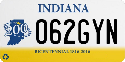 IN license plate 062GYN