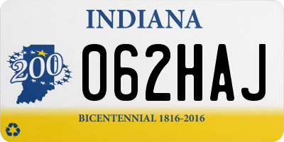 IN license plate 062HAJ