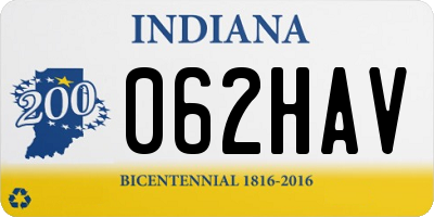 IN license plate 062HAV