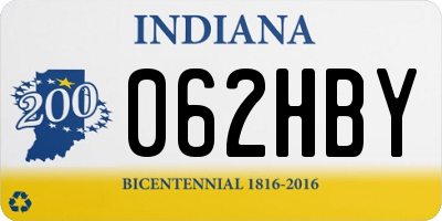 IN license plate 062HBY