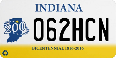 IN license plate 062HCN