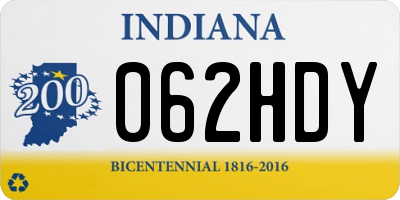IN license plate 062HDY