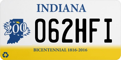 IN license plate 062HFI