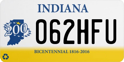 IN license plate 062HFU