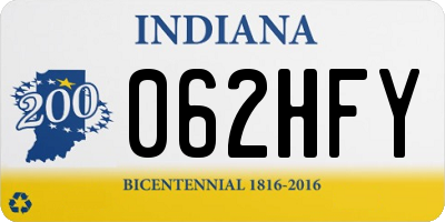 IN license plate 062HFY