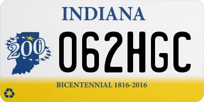 IN license plate 062HGC