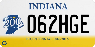 IN license plate 062HGE