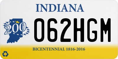 IN license plate 062HGM