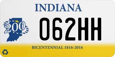 IN license plate 062HH