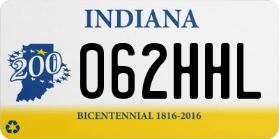 IN license plate 062HHL