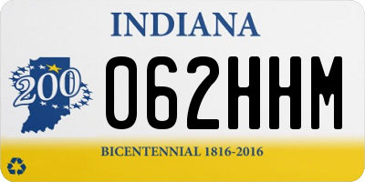 IN license plate 062HHM