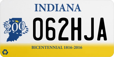 IN license plate 062HJA