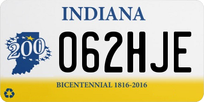 IN license plate 062HJE