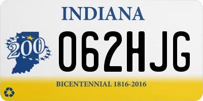 IN license plate 062HJG