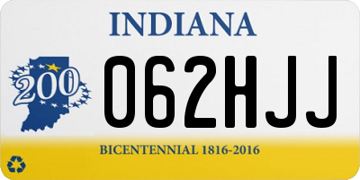 IN license plate 062HJJ