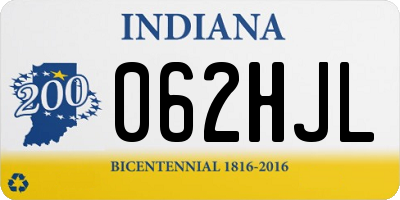 IN license plate 062HJL