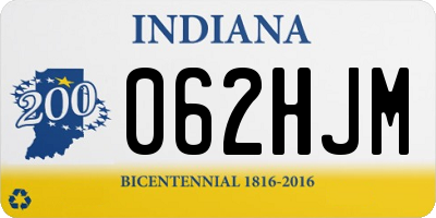 IN license plate 062HJM