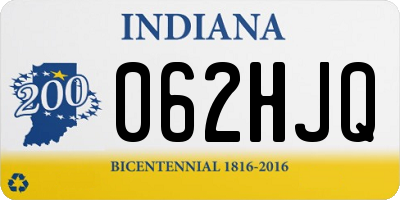IN license plate 062HJQ