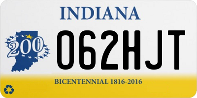 IN license plate 062HJT